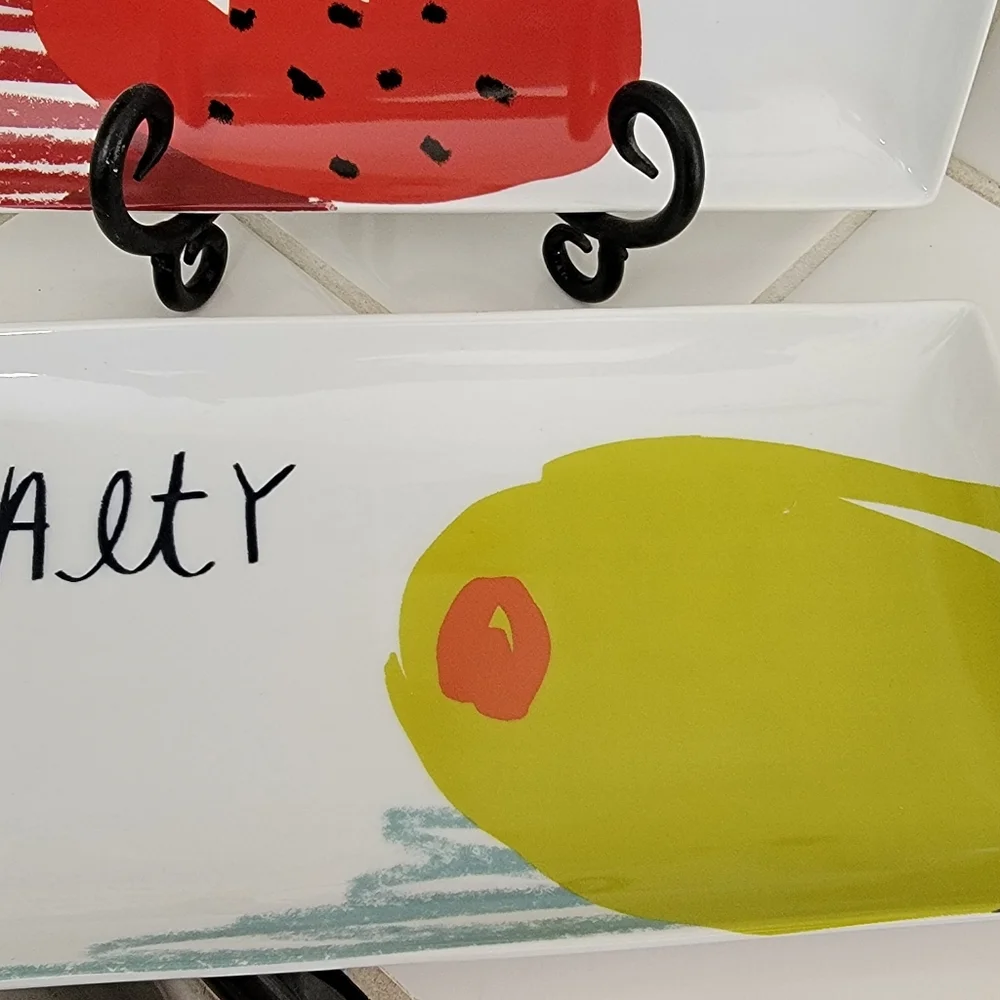 Crate & Barrel Serving Plates